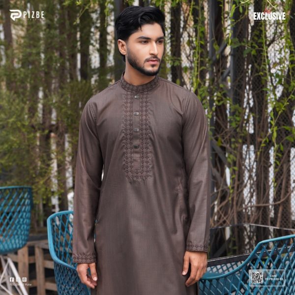 Coffee Brown Luxe Panjabi