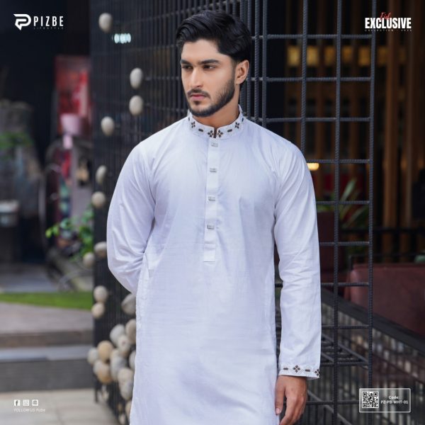 White Elegance Panjabi