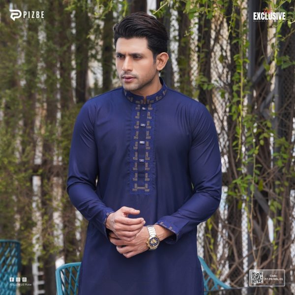 Navy Blue Royal Panjabi