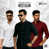 3 pcs Combo | Premium Solid Shirt For Men | Combo-4