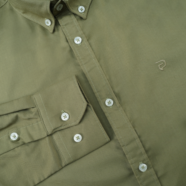 Premium Solid Shirts for Men I Olive - Image 3