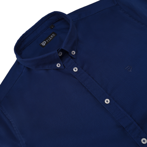 Premium Solid Shirts for Men I Navy Blue - Image 2