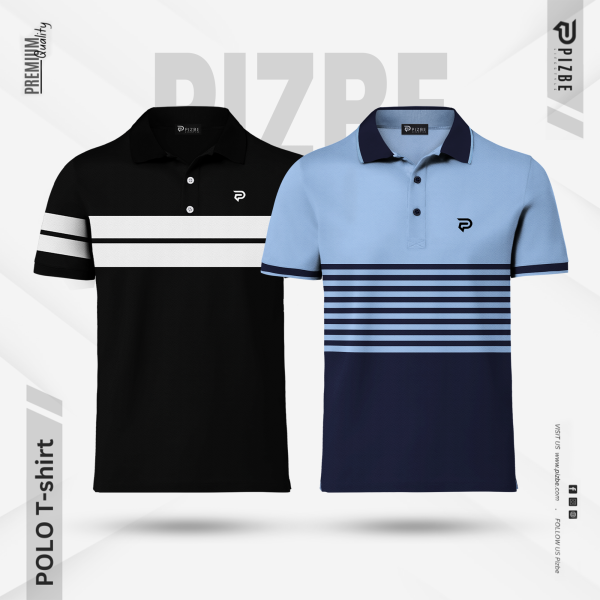 2 Pcs Premium Double PK Cotton Polo | Combo-3