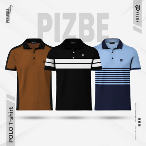 3 Pcs Premium Double PK Cotton Polo | Combo-5